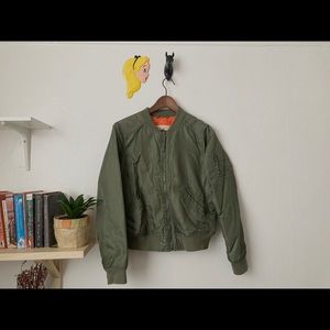 Hollister Olive Bomber Jacket